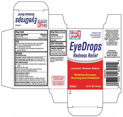 Discount Drug Mart Redness Relief Eye Drops15ml (Discount Drug Mart Redness Relief Edrl)